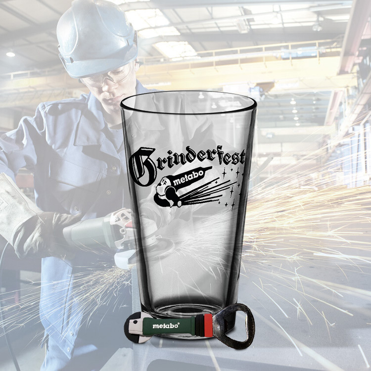 FREE Metabo Pint Glass and Bottle Opener Set FREE Metabo Pint Glass and Bottle Opener Set